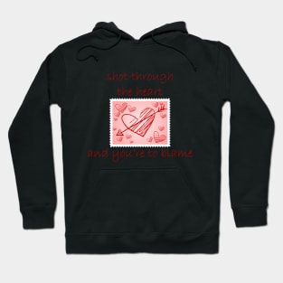 Bon Jovi Shot Through The Heart And You're To Blame Postage Stamp Hoodie